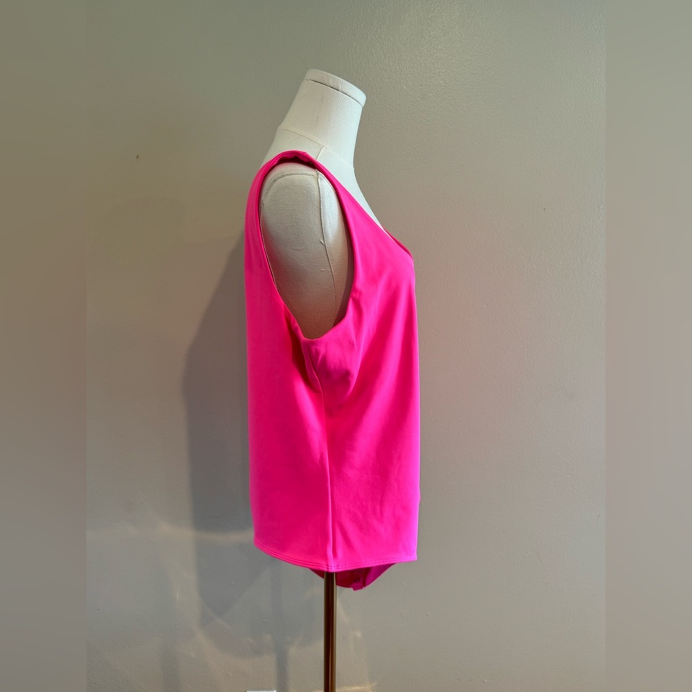Express Body Contour Neon Pink Bodysuit - Picture 5 of 6
